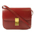 CELINE GHW Classic Box Shoulder Crossbody Bag Calfskin Leather Red