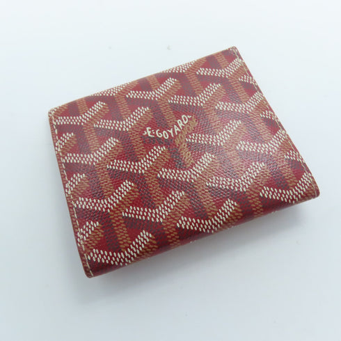 GOYARD Card Case Coated Canvas Red