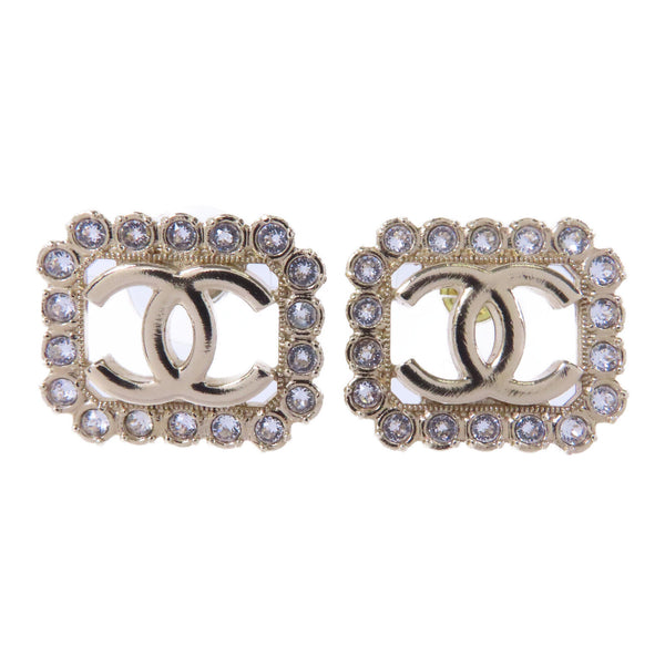 CHANEL CC Earrings Accessories ABB852 Metal PVC Gold Transparent