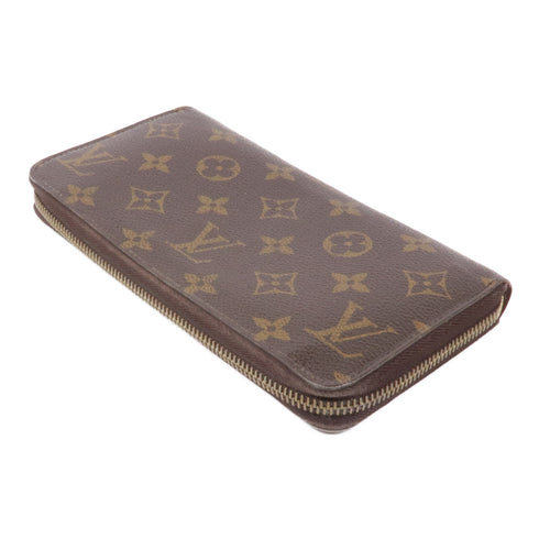 LOUIS VUITTON LV GHW Zipper Long Wallet M60017 Monogram Brown