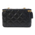 CHANEL Quilted CC GHW Vanity Case Chain Shoulder Bag AP3120 Lambskin Black