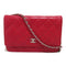 CHANEL Quilted CC SHW WOC Wallet On Chain Shoulder Bag Leather Pink