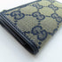 GUCCI GG Key Holder Canvas Navy
