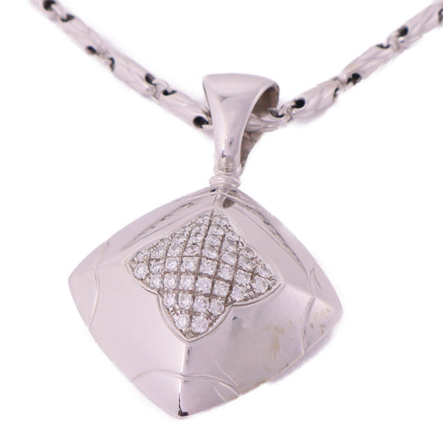 BVLGARI Diamond Necklace 18K White Gold v2