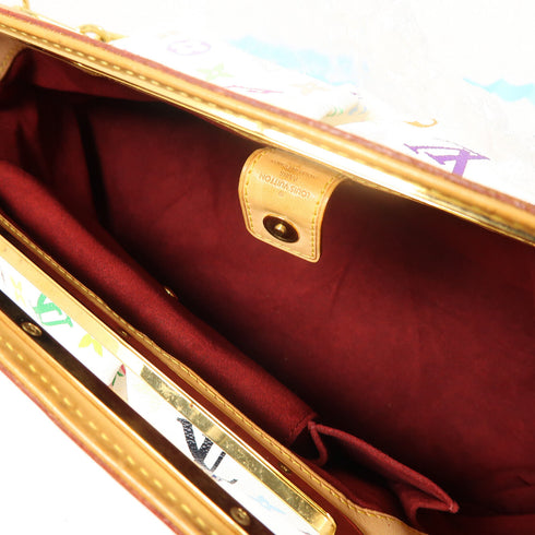 LOUIS VUITTON LV GHW Judy GM 2 Way Bag M40253 Monogram Multicolore White