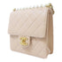 CHANEL Quilted CC GHW Chic Pearls Flap Chain Shoulder Bag Calfskin Leather Pink