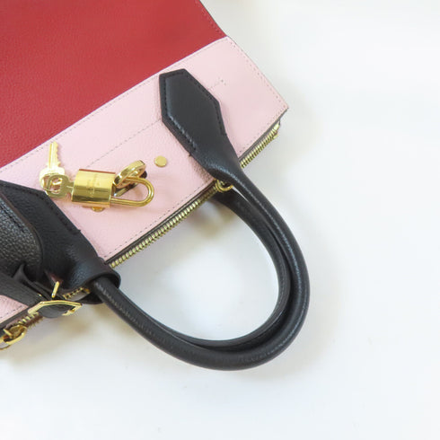 LOUIS VUITTON LV GHW City Steamer PM Handbag M53321 Leather Red Pink Black