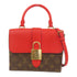 LOUIS VUITTON LV GHW Locky BB Shoulder Bag M44322 Monogram Brown Red