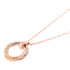 CARTIER Trinity Diamond Necklace RAY154 18K Rose Gold 18K Yellow Gold 18K WG