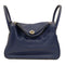 HERMES PHW Lindy 30 2 Way Shoulder Bag Handbag Swift Leather Blue Sapphire