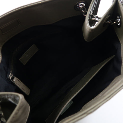 SAINT LAURENT YSL SHW Niki Shoulder Bag Calfskin Leather 5777999 Beige