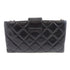 CHANEL Quilted CC SHW Chain Shoulder Bag Calfskin Leather Black