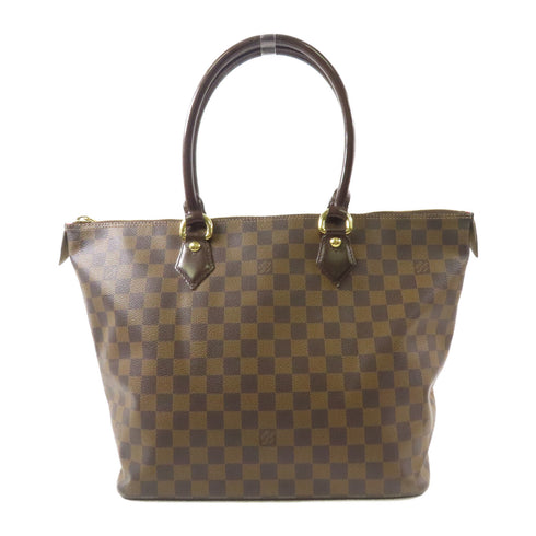 LOUIS VUITTON LV GHW Saleya MM Shoulder Tote Bag N51182 Damier Brown v1