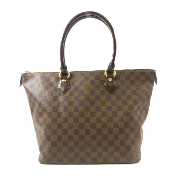 LOUIS VUITTON LV GHW Saleya MM Shoulder Tote Bag N51182 Damier Brown v1