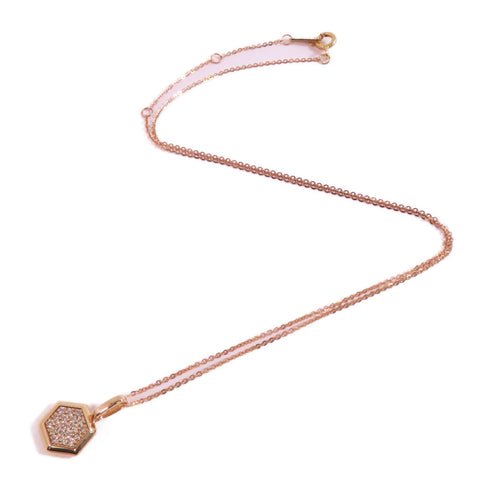 JEWELRY Diamond Necklace 18K Rose Gold v1