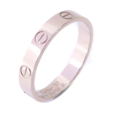 CARTIER Love Ring Small Model Cartier#57 US#7.75 B4085100 18K White Gold