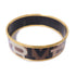 HERMES Bangle Bracelet Accessories Enamel Metal Gold Brown
