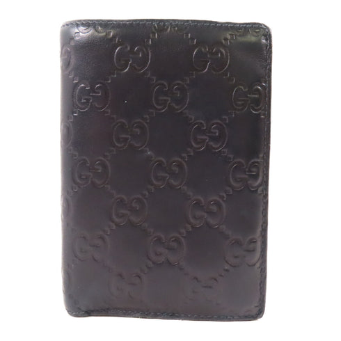 GUCCI GG Wallet 146227 Calfskin Leather Black