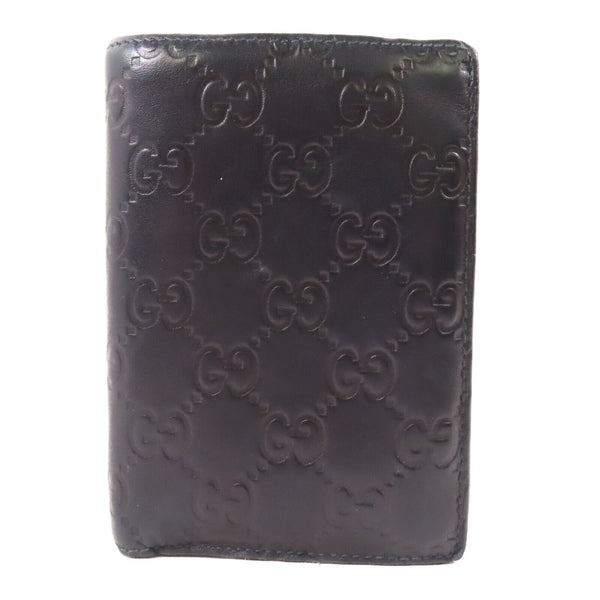 GUCCI GG Wallet 146227 Calfskin Leather Black