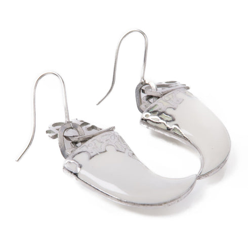 Dior Earrings Accessories PVC/Metal White/Silver