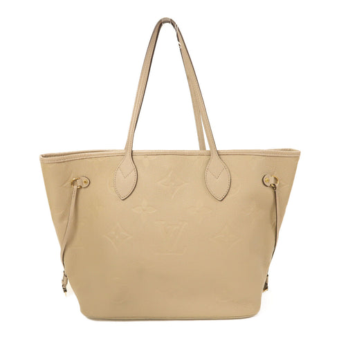LOUIS VUITTON LV GHW Neverfull MM Shoulder Bag M45686 Monogram Empreinte Beige