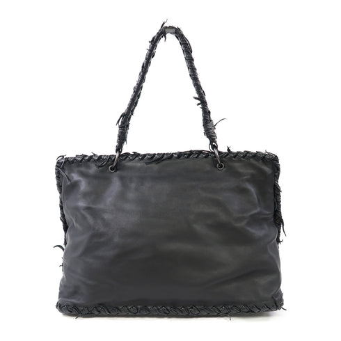 BOTTEGA VENETA BV Handbag/Tote Bag Calfskin Leather Black