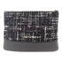 CHANEL CC GHW Clutch Calfskin Leather/Tweed Black