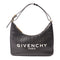 GIVENCHY GHW Small Moon Cut Out Bag Shoulder Bag Calfskin Leather Black