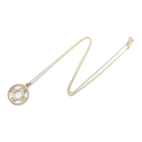 TIFFANY&CO Atlas Open Medallion Diamond Necklace 18K Pink Gold