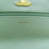 CHANEL Quilted CC Chanel 19 Wallet On Chain Shoulder Bag Handbag Lambskin Green
