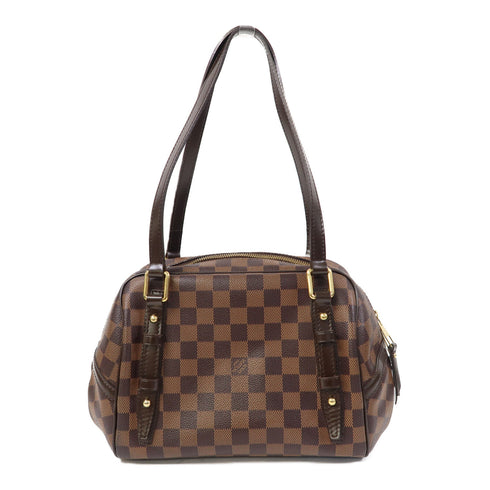 LOUIS VUITTON LV GHW Rivington Shoulder Bag N41157 Damier Ebene Brown