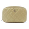 CHANEL Quilted CC GHW Pouch Bag Lambskin Leather Gold
