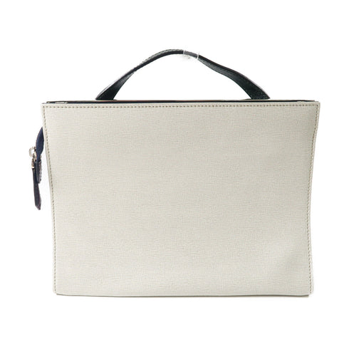 FENDI SHW 2 Way Bag 8BT-222-Z25 149-2384 Calfskin Leather Gray/Pink/Deep Green