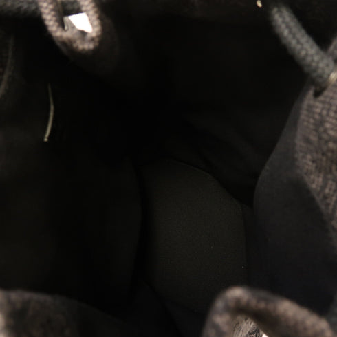 LOEWE SHW Bolso Balloon Backpack Rucksack Canvas Black