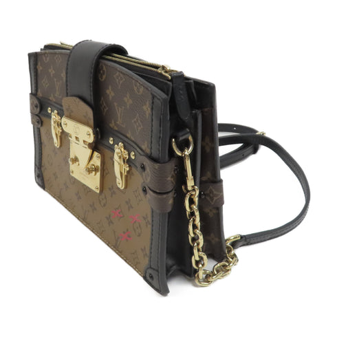 LOUIS VUITTON LV GHW Trunk Clutch Crossbody Bag Shoulder Monogram M43596 Brown