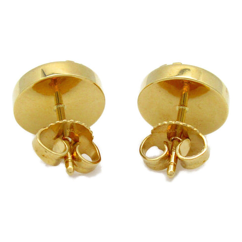 TIFFANY&CO Black Onyx Circle Earrings 18K Yellow Gold