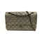 CHANEL Quilted CC SHW 2.55 Chain Shoulder Bag Calfskin Leather Grey
