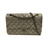 CHANEL Quilted CC SHW 2.55 Chain Shoulder Bag Calfskin Leather Grey