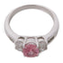JEWELRY Pink Sapphire Diamond Ring PT900 Platinum US#5.75
