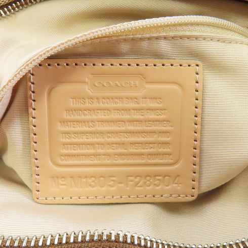 Coach SHW Tote Bag F28504 Canvas Brown/Pink