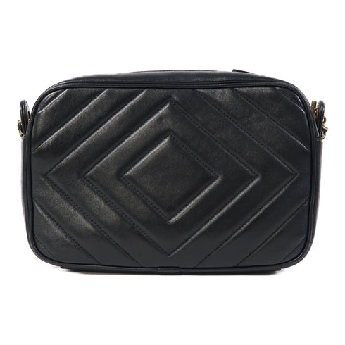 CHANEL CC GHW Chain Shoulder Bag Lambskin Leather Black v1