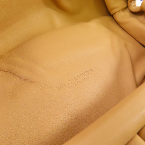 BOTTEGA VENETA BV GHW The Belt Chaon Pouch Waist Bag Calfskin Leather Beige