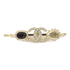 CHANEL CC Hair Clip Metal Crystal Gold