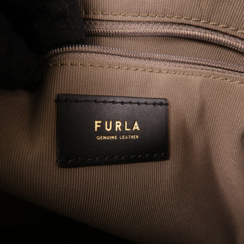 Furla GHW 2 Way Shoulder Bag WB00537 Calfskin Leather Brown