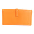 HERMES Jige Clutch Bag Veau Swift Leather Orange