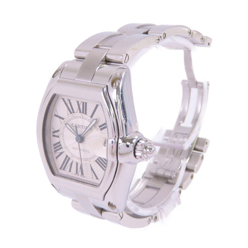 CARTIER Roadstar Automatic Watch Stainless Steel Pearl White