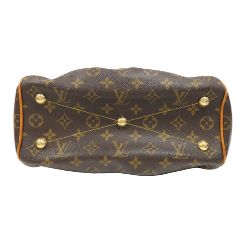 LOUIS VUITTON LV GHW Tivoli PM Handbag M40143 Monogram Brown v1