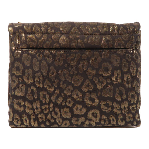 LANVIN GHW Chain Shoulder Bag Canvas Black