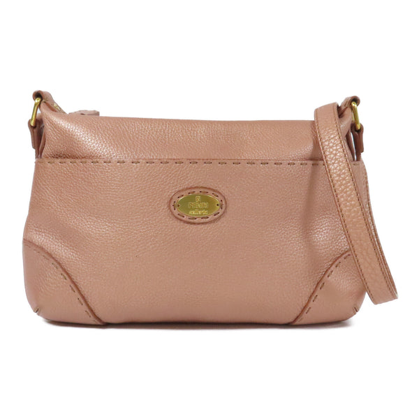 FENDI GHW Shoulder Bag 8BT200 Calfskin Leather Pink