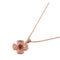 BVLGARI Fiorever Necklace 358428 18K Pink Gold/Diamond/Ruby Red